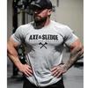 Herr Casual Tränings T-shirts Fitness Topp Man Chris Sport T-shirt Kortärmad Bomull Gym Löpning T-shirt