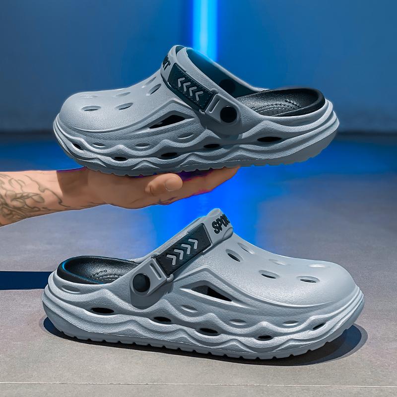 Fashion CYYTL Summer Mens Slippers Casual Outdoor Beach Shoes Sandals Walking Slides Comfort Lightweight Luxury Designer Fashion Leather