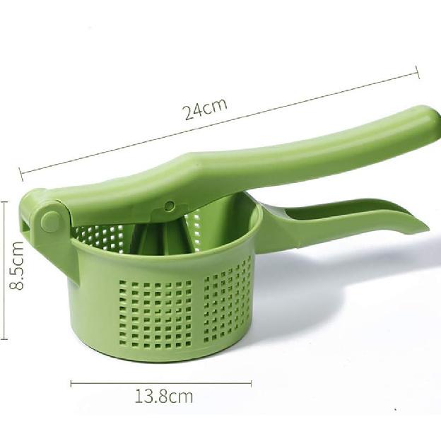 Spinner Vegetable Creative Pressing Vegetable Stuffing Squeezer Fruit Squeezing Tool Hand-Pressure Dehydration Tool for Kitchen Dining (Green)