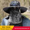 Men's Solar-Powered Fishing Hat with Fan - Sun, Mosquito, Neck, and Face Protection for Outdoor Summer Leisure