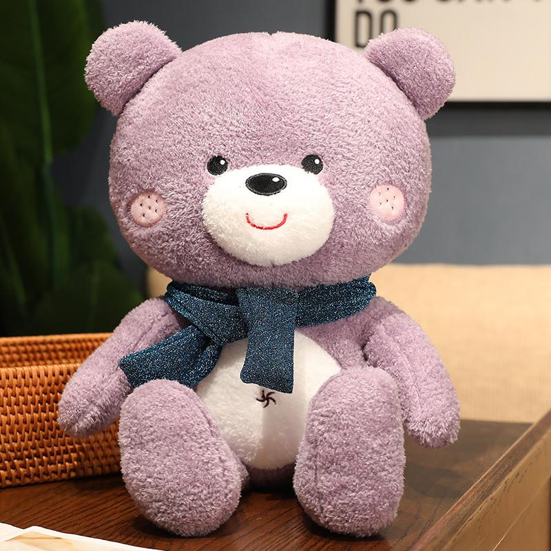 Cute Cute Scarf Bear Doll Plush Toy Teddy Bear Hug Bear Doll Children Soothing Doll