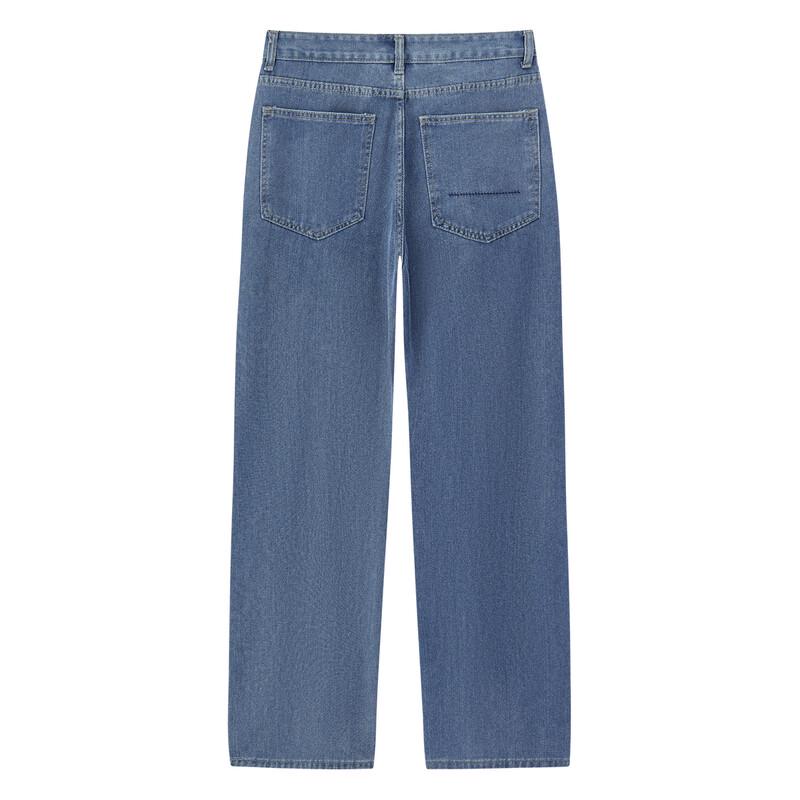 FIRS Men's Natural Fiber Wide-Leg Jeans