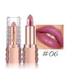 Fine Glitter Lipstick, Quicksand Gold Lipstick, Moisturizing Silky Mermaid Girl Pink, Long-lasting Waterproof, Grapefruit Orange