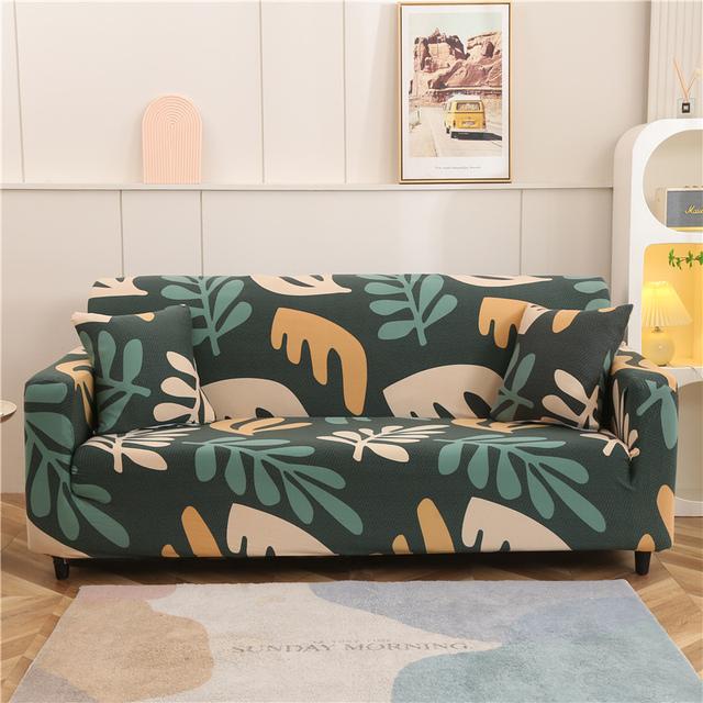 

Stretch Sofa Furniture Protective Covers Printed Couch Cover Living Sofa Slipcovers Furniture Protecto1 /2 /3 /4 -Seater Small 90-140cm