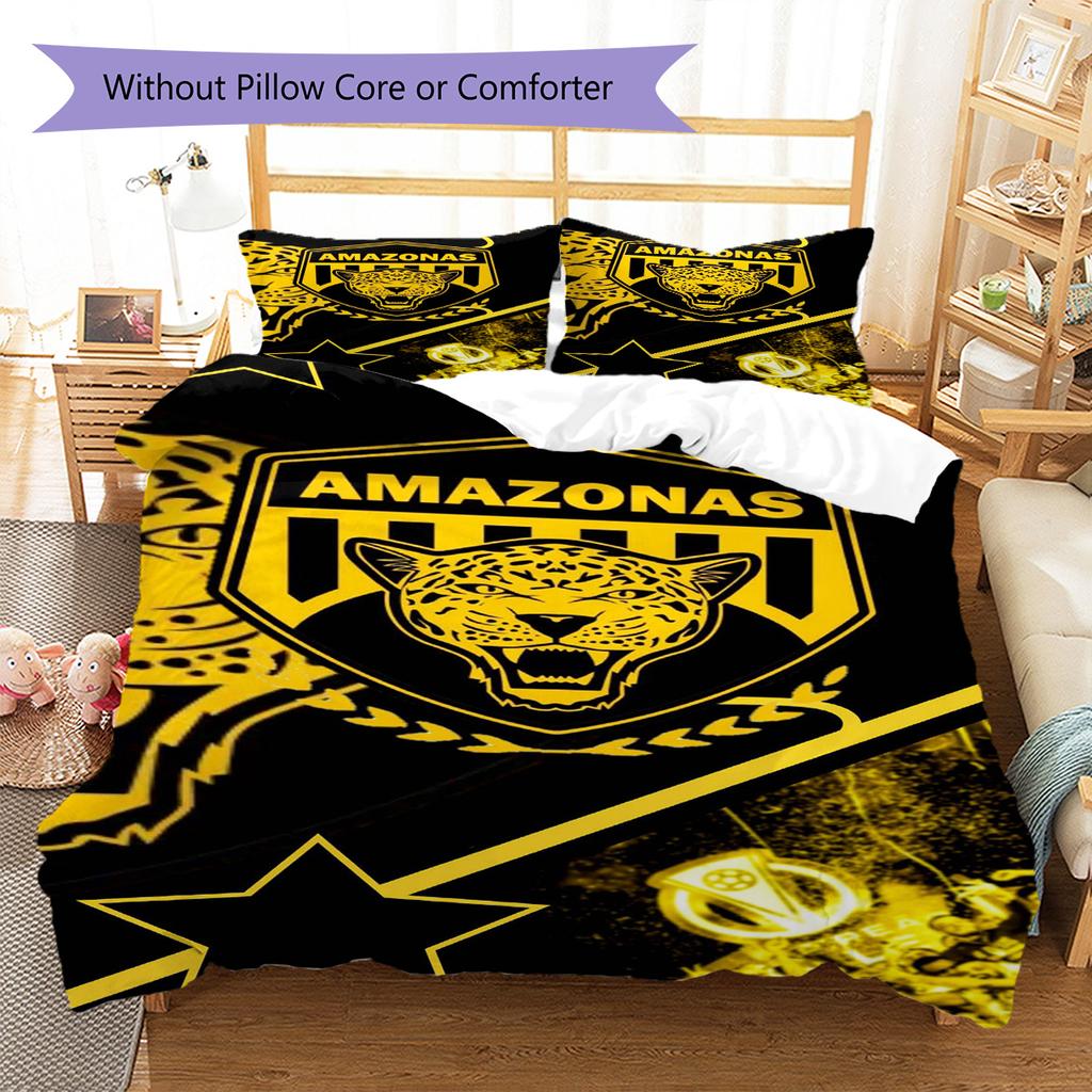 AMAZONAS FC Pattern Bedding Set Quilt Cover Pillowcase Home Decor Gift (1 * duvet cover + 2 * pillowcase, without core)