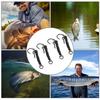 12PCS with Barbed Carp Fishing Hook with Swivels Fishing Hook Kit Ronnie Fishing Hook  Carp Fishing