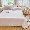 Sleeping Grid Cool Feeling Coconut Ice Skin Small Lace Bed Cover Cooling Mat Three Piece Set