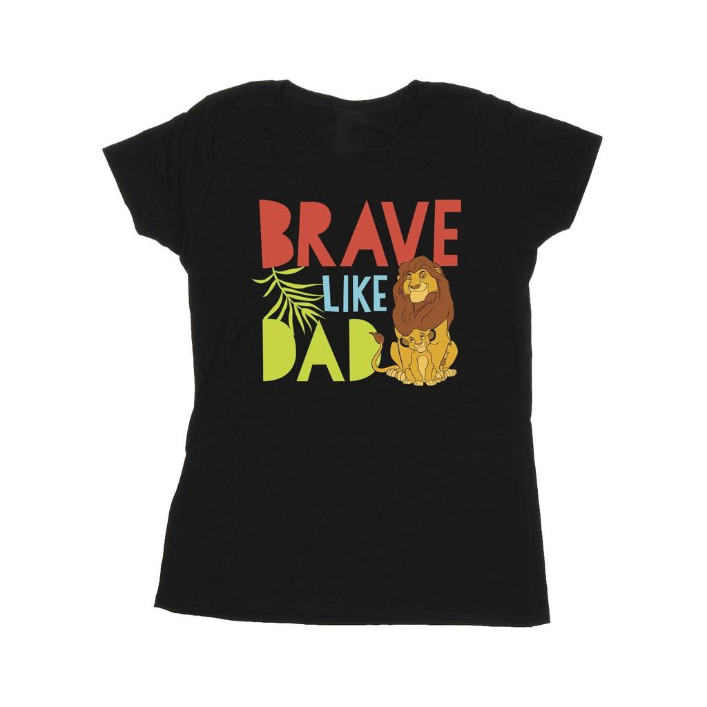 Disney Womens/Ladies The Lion King Brave Like Dad Cotton T-Shirt