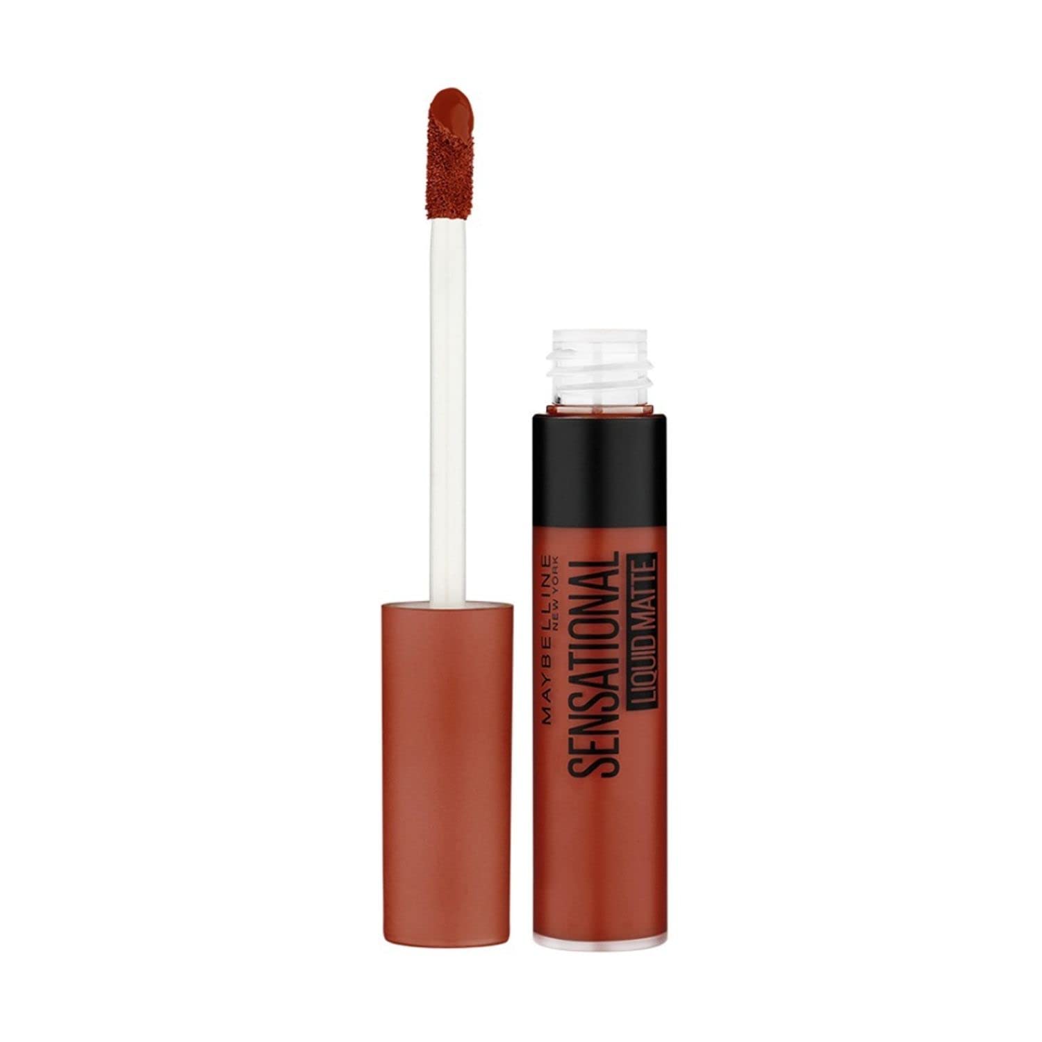 

Maybelline New York Sensational Liquid Matte Lipstick 7ml Full Coverage Non-Sticky 17 Stop On Red