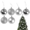 6pcs Christmas Foam Ball 3.15in Shatterproof Globe Set Hanging Christmas Ball Decorations For Christmas Trees Wedding Gifts