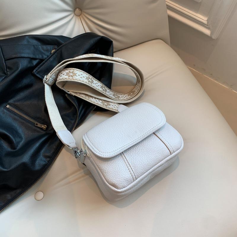 New simple women's multi-layer small square bag student mobile phone versatile shoulder messenger bag