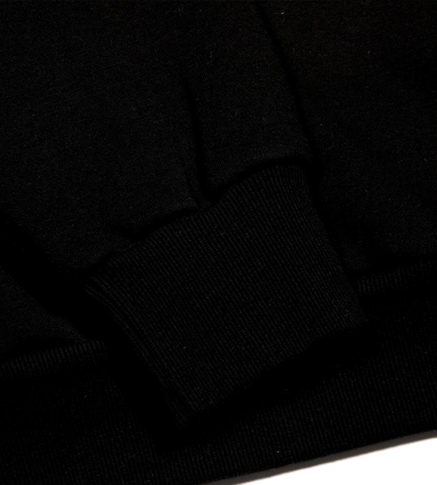 NP STUDIO Feeders Graphic Oversized Sweatshirt Black