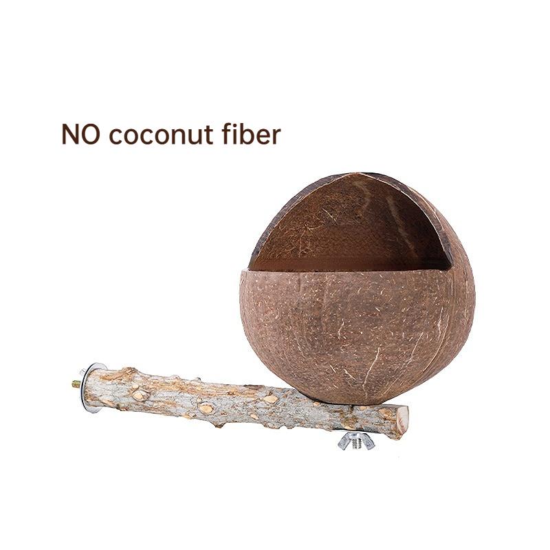

Winter Small and Medium Sized Parrot Stand Made of Natural Coconut Shell and Bird Cage Accessory Budgerigar Sun Conure
