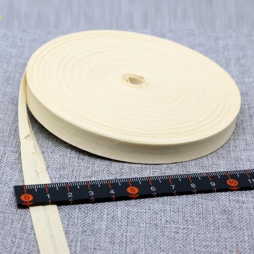 12mm(1/2") Narrow Ironed Single Folded Cotton Solid Color Bias Binding Tape Diy Ribbon Garment Quilt Craft Sewing Accessories
