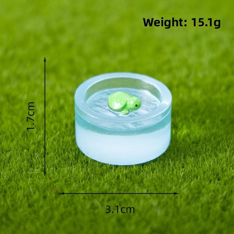 Светящаяся Смола Мультяшная Рыбка Аквариум Настольный Декор Для Дома Или Подарков Офис Green