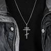 Eastern Orthodox Cross Pendant Necklace Stainless Steel Christian Religious Jewelry Unisex 3 Colors