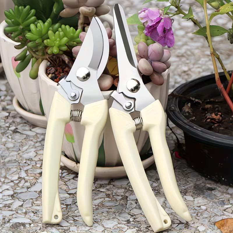 Heavy Duty Pruning Shears Garden Scissors Stainless Steel Bypass Pruner for Trees, Flowers, Bonsai and Gardening Use