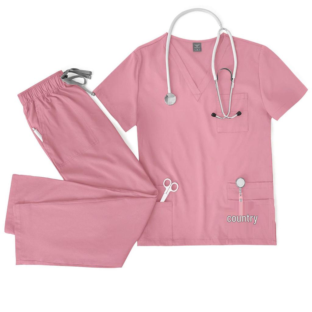 Veterinarian Workwear Set: Operating Room Gown for Nurses and Dental/Oral Surgery Procedures.