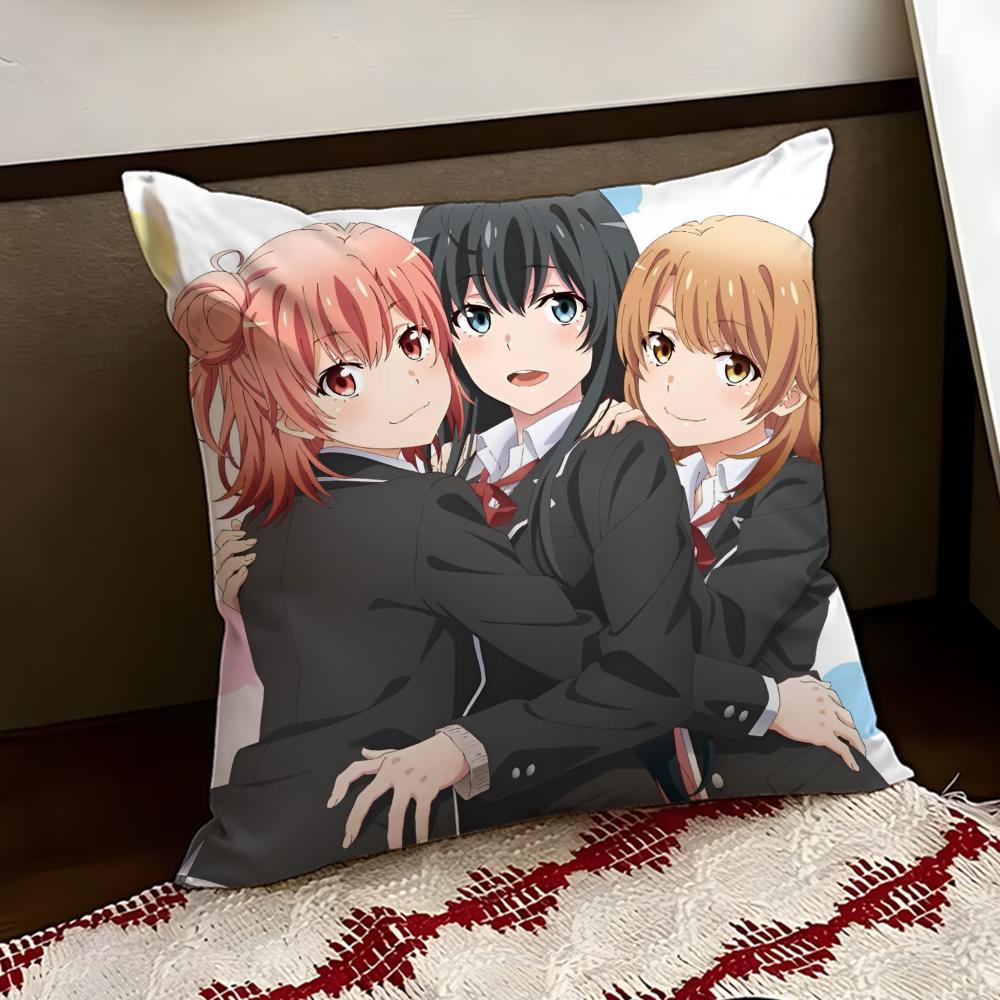 My Teen RRomantic Comedy SNAFU Cushion Cover Reversible Soft Durable Pillow Cover Home Car MultiScene Use for Daily Comfort
