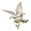 Compact Metallic Jewelry Holder Showcasing Elegant Avian Design Metal Jewelry Holder For Home Organization Needs