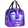 Mexican Sugar Skull Day Of The Dead Art Insulated Lunch Bags Women Resuable Thermal Cooler Food Lunch Box Outdoor Camping Travel