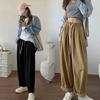 High-waisted Japanese Loose Radish Pants for Women in Autumn, Casual Pear-shaped Figure Wide-leg Pants