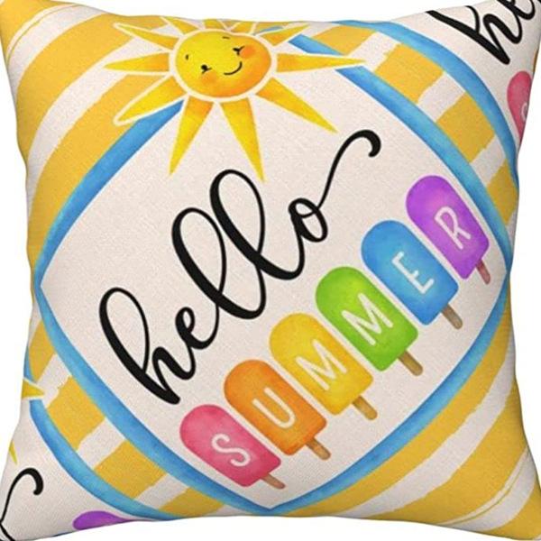 Moderne minimalistisk INS regnbue putetrekk friskt trykt lin putetrekk stue sofa