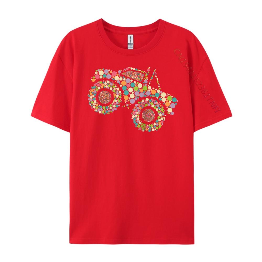 Polka Dot Monster Truck Dot Day Raglan Graphic Shirts Men Mens TShirts HOLIDAYS Tees Harajuku Comfortable TShirt S