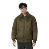 Uniqlo Jil Sander Collaboration Loose Ribbed Collar Zip Down Jacket Men Outerwear Dark-Green 432647-58