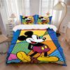 Pop Art Mickey Mouse Print 3Pcs Bedding Setduvet Cover With 2 Bedropillowcase Home Birthday Gift