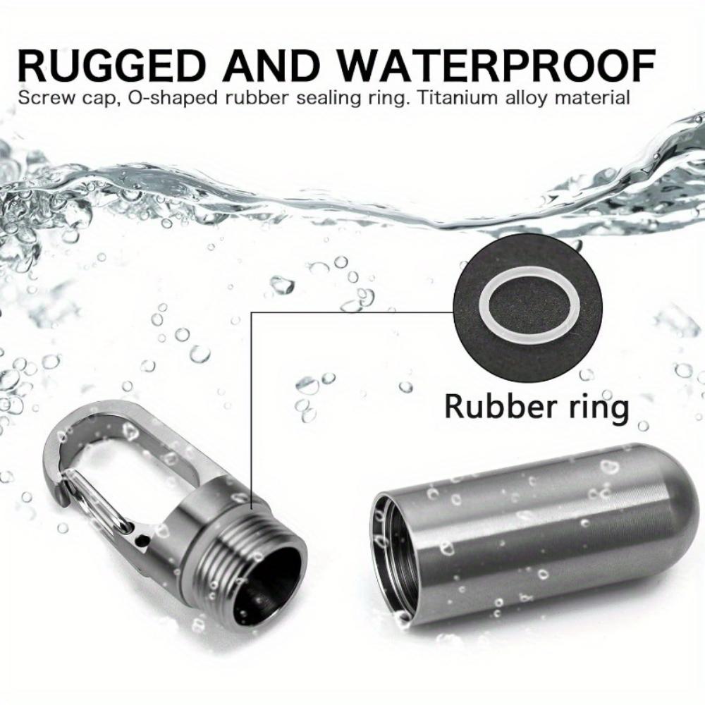 Pillendose Schlüsselanhänger, Tragbare Wasserdichte Pillendose, Reise-Pillendose, Niedliche Schlüsselanhänger-Pillendose zum Mitnehmen auf Outdoor-Ausflügen und beim Camping.