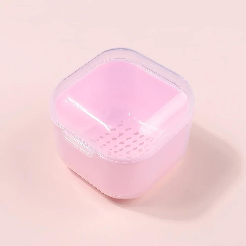 Portable Alcohol Disinfection Filter Cleaning Box Nail Art Drill Bits Grinding Head Disinfection Box Manicure Sterilization Tool