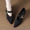 High Heeled Mary Jane 2026 New Pointed Toe Women Single Shoes PU Leather Comfort Spring Summer Dress Sexy Women's Shoes