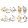 2 Pcs Ocean Jewelry Charms Goldfish Whale Lobster Clear Cubic Zirconia Brass Pendants For Diy Necklace Bracelet Making Findings