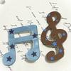 Vintage Y2K Musical Note Hairclip for Women Harajuku Star Print Side Bangs Clip Sweet Cute Girls Hairpin Trendy Hair Accessories
