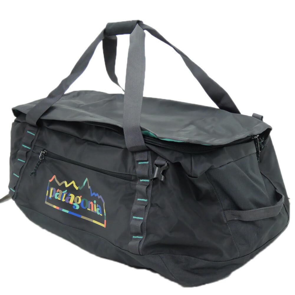 Duffle Bag 49348 BLACK HOLE DUFFEL 70L Hole UFIB Black X Turquoise Green [Patagonia] (Black Duffle) [Used]