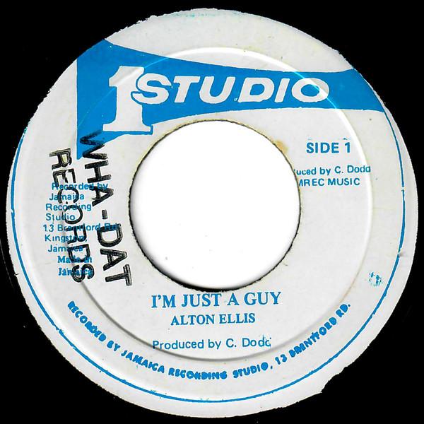 7inch Record ALTON ELLIS / SOUND DIMENSION - I'm Just A Guy SO0102A Studio One Jamaica Reggae, Ska & Dub Used