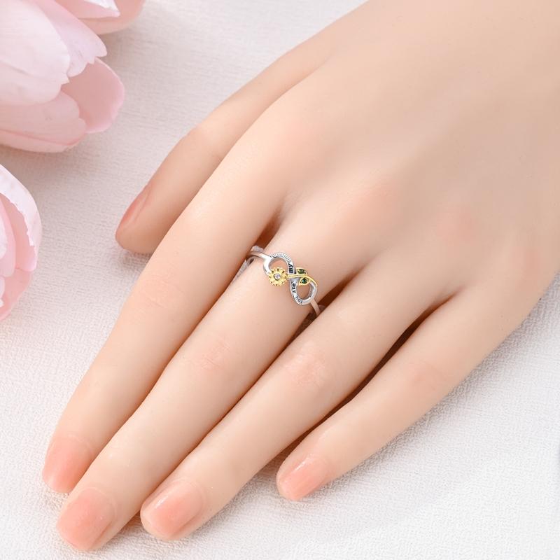 Rings New Copper Rings Bow Love Heart Stars Moon Sparkling Zircon Rings Ideal For Women Party Wedding Jewellery Gift