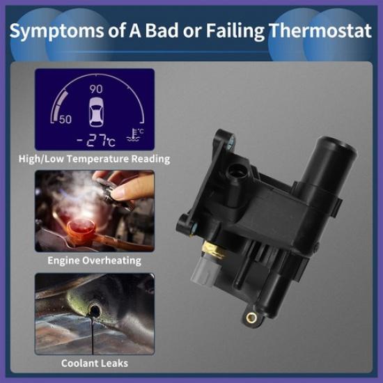 Motor Kylvätska Termostathus Montering för Mazda 3 5 6 CX-7 NoLF941517Z Ny