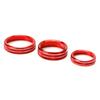 6pc Red AC Stereo Volume/Tune Trailer Switch Knob Ring Covers For 2016-20 F-150