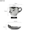 Tazza Bacio sul Viso Tazza in Ceramica Creativa Tazza Acqua Coppia Tazza Caffè Tè Pomeridiano Set Tazze Set Bere Ufficio Casa Regalo Amico