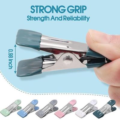 1/5Pcs Durable Traceless Clothes Drying Clips Stainless Windproof Clothes Pins Antislip Pants Clip