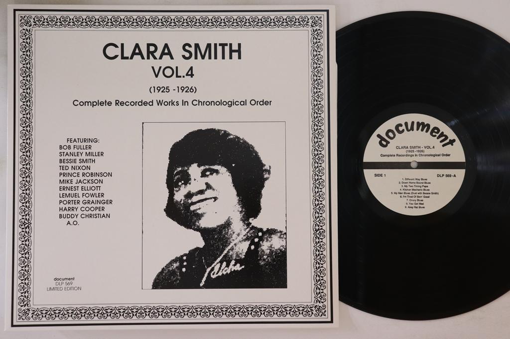 LP Record CLARA SMITH - Vol. 4 (1925-1926) DLP569 DOCUMENT 1989 Austria Blues Used