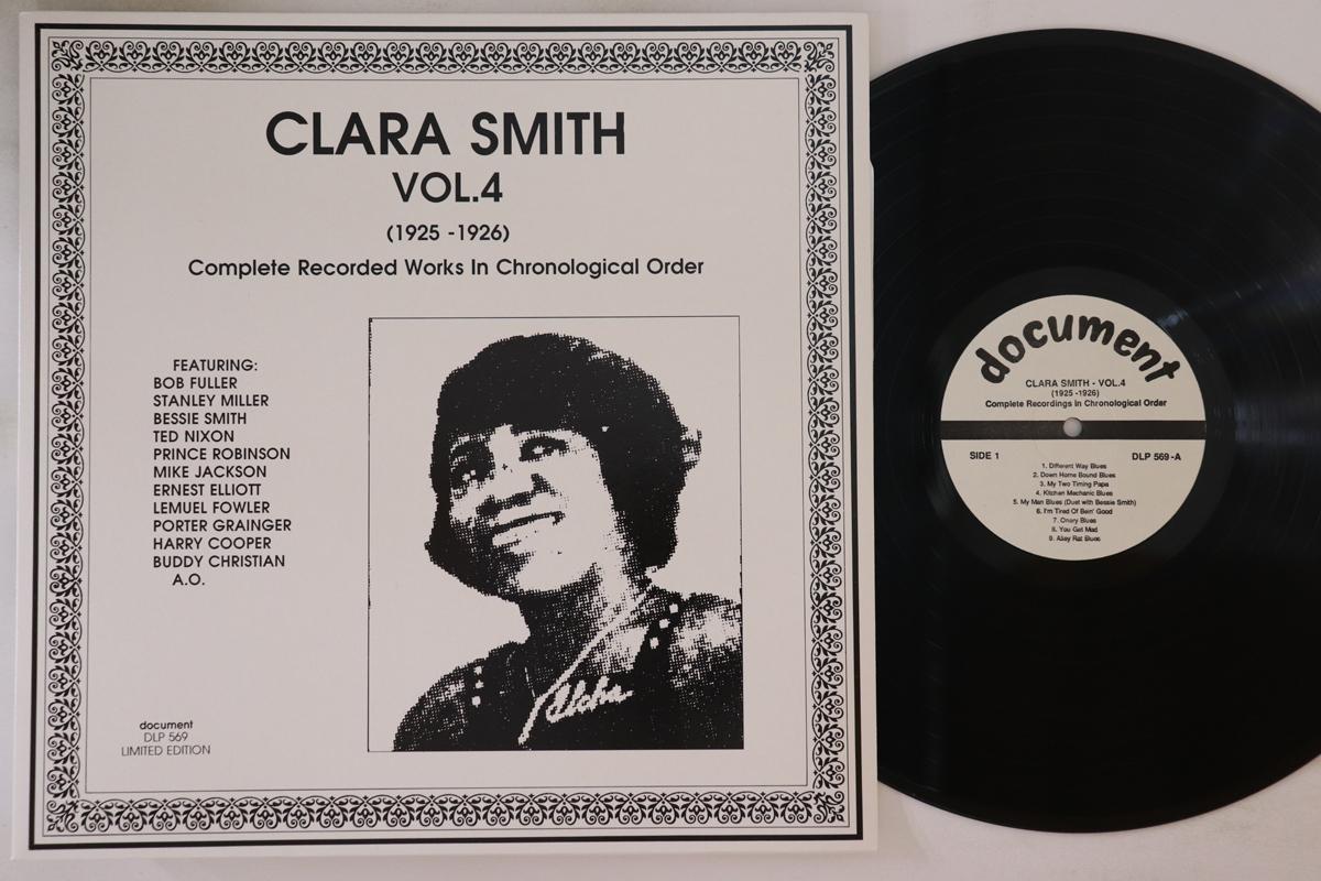 

LP Record CLARA SMITH - Vol. 4 (1925-1926) DLP569 DOCUMENT 1989 Austria Blues Used