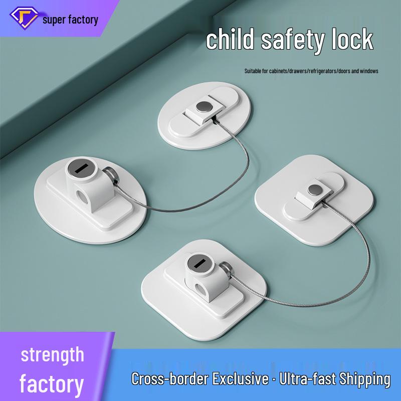Kindersicherung für Kühlschrank, Fenster, Schubladen & Schiebetüren - Multifunktional & Anti-Öffnen