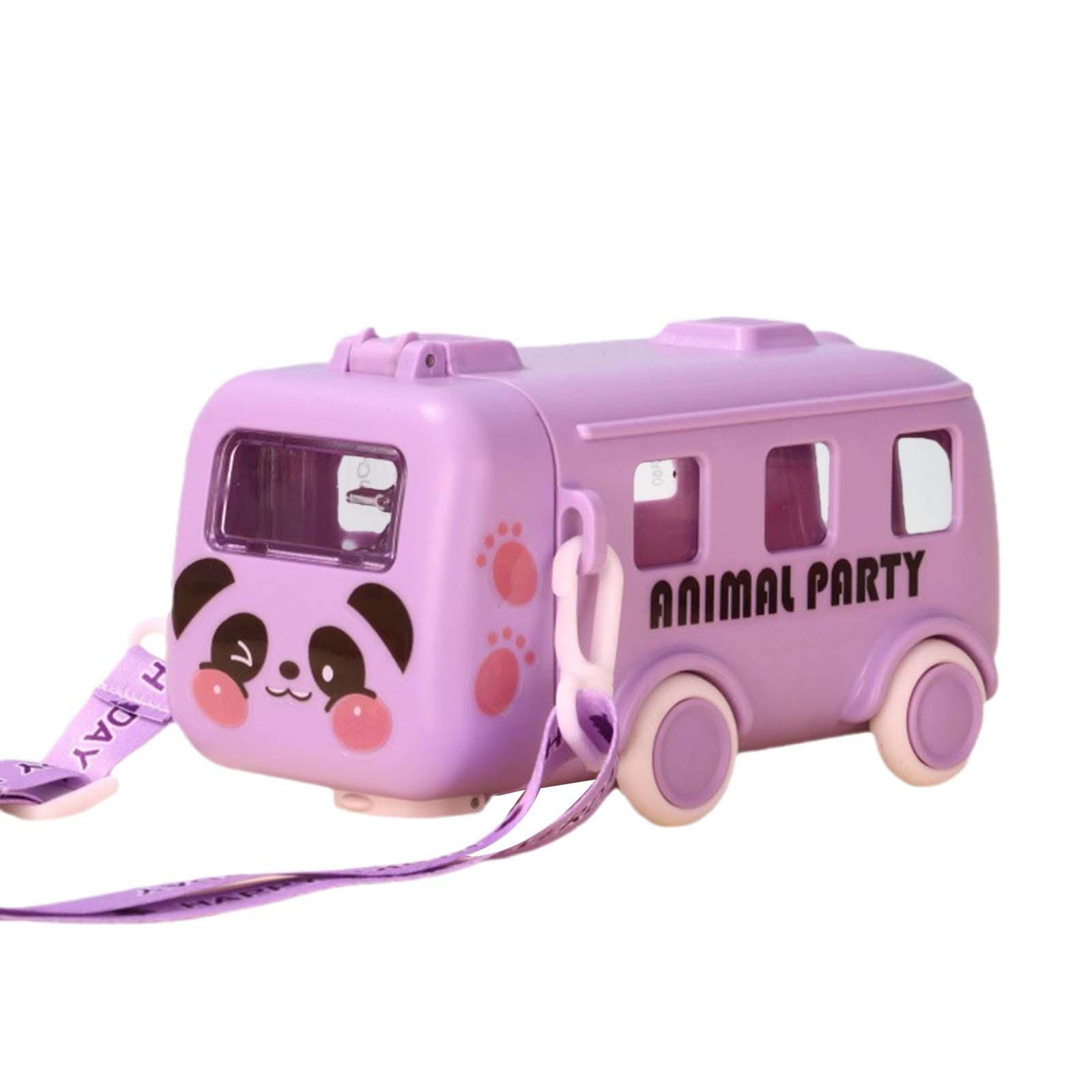 

Детская бутылка для воды с крышкой-соломинкой, очаровательная чашка для питья, 500 мл, симпатичная вода фиолетовый