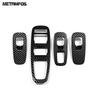 Window Lift Switch Cover Trim For Hyundai Sonata 2024 2025 2026 Carbon Fiber ide Door Armrest Frame Accessories Car Styling