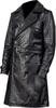 Causal Biker Belted Handmade Lambskin Men's Stylish Trench Coat Black Leather