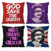 S-Save the Q-Queen Fashion Cushion Cover Pattern Printed Pillowcase for Living Room Sofa Cushion Cover & Bedroom Decor
