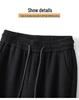 Women's Khaki Woolen Wide Leg Pants - Autumn/Winter 2024 Slimming Fleece-Lined Drapey Pants